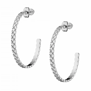 Oxzen σκουλαρίκια κρίκοι ατσάλινοι διαμανταρισμένοι