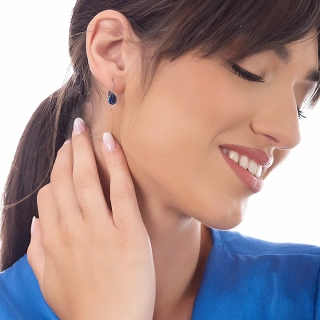 Oxzen σκουλαρίκια κρίκοι από ανοξείδωτο ατσάλι με ζιργκόν