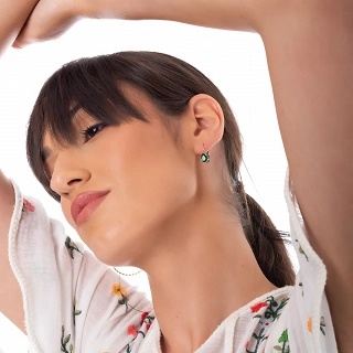 Oxzen σκουλαρίκια κρίκοι από ανοξείδωτο ατσάλι με ζιργκόν