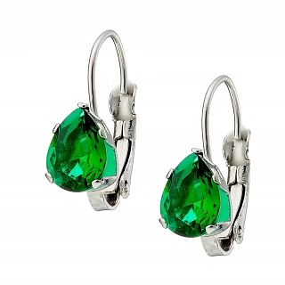 Oxzen σκουλαρίκια κρίκοι από ανοξείδωτο ατσάλι με ζιργκόν