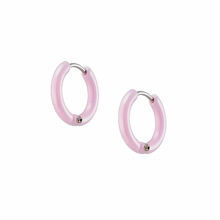 Oxzen σκουλαρίκια κρίκοι ατσάλινοι κεραμικοί