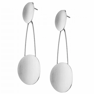 Oxzen σκουλαρίκια κρεμαστά ατσάλινα ματ