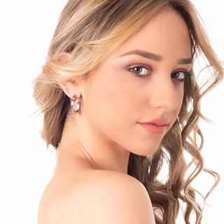 Oxzen σκουλαρίκια κρίκοι ατσάλινοι οβάλ