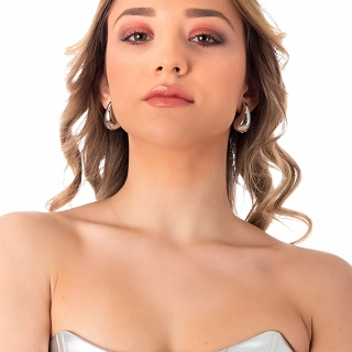 Oxzen σκουλαρίκια κρίκοι ατσάλινοι Chunky Drops 30mm