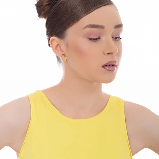 Oxzen γυναικείο σκουλαρίκι ατσάλινο καρδιά