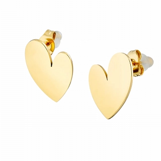 Oxzen γυναικείο σκουλαρίκι ατσάλινο καρδιά