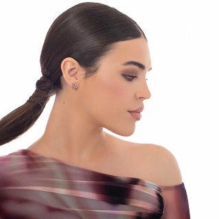 Oxzen γυναικείο σκουλαρίκι ατσάλινο με ιδιαίτερο σχήμα