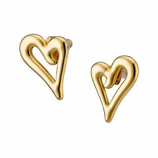 Oxzen γυναικείο σκουλαρίκι ατσάλινο καρδούλα