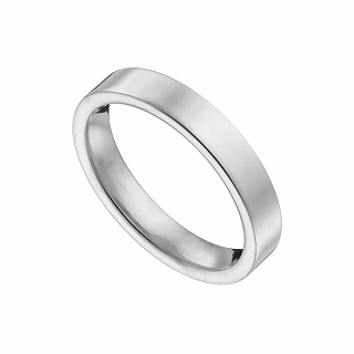 Oxzen ατσάλινη βέρα Unisex τετράγωνη ιδανική και για χάραξη