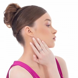 Oxzen γυναικείο δαχτυλίδι από ανοξείδωτο ατσάλι free size