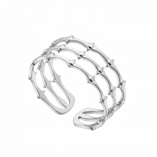 Oxzen γυναικείο δαχτυλίδι από ανοξείδωτο ατσάλι free size