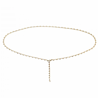 Oxzen αλυσίδα μέσης ατσάλινη με καρδιές