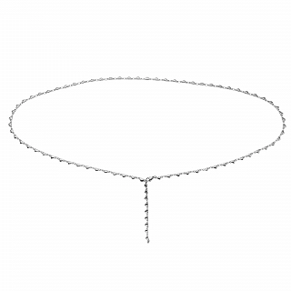 Oxzen αλυσίδα μέσης ατσάλινη με καρδιές