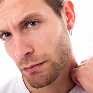 Σκουλαρίκι ανδρικό από ανοξείδωτο ατσάλι κρικάκι (1.6 x 16)mm