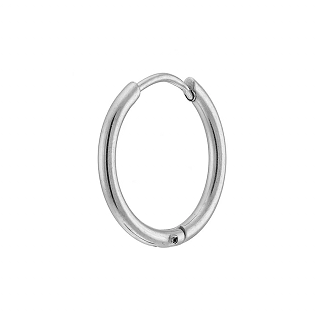 Σκουλαρίκι ανδρικό από ανοξείδωτο ατσάλι κρικάκι (1.6 x 12)mm