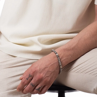 Oxzen βραχιόλι ανδρικό ατσάλινο