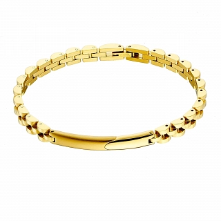 Oxzen ανδρικό βραχιόλι από ανοξείδωτο ατσάλι ταυτότητα