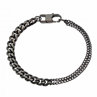 Oxzen ανδρικό βραχιόλι από ανοξείδωτο ατσάλι με διαφορετικές αλυσίδες