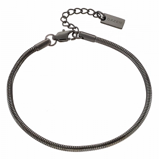 Oxzen ανδρικό βραχιόλι ατσάλινο minimal Round chain 2.5mm