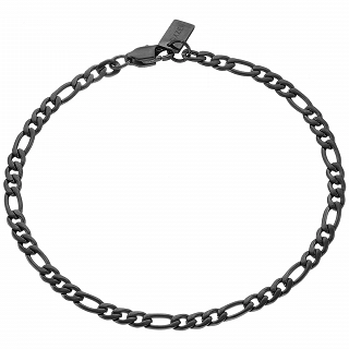Oxzen ανδρικό βραχιόλι ατσάλινο Figaro chain 4 mm