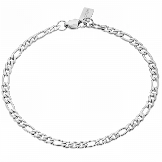 Oxzen ανδρικό βραχιόλι ατσάλινο Figaro chain 4 mm