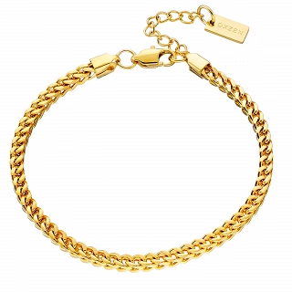 Oxzen ανδρικό βραχιόλι από ανοξείδωτο ατσάλι αλυσίδα 3 mm