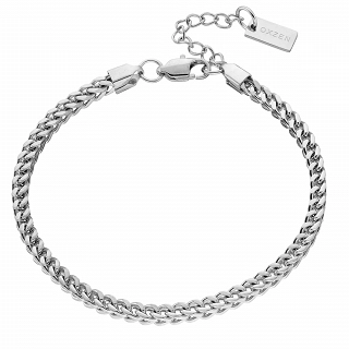 Oxzen ανδρικό βραχιόλι από ανοξείδωτο ατσάλι αλυσίδα 3 mm
