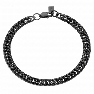 Oxzen ανδρικό βραχιόλι από ανοξείδωτο ατσάλι αλυσίδα Gourmet 6 mm