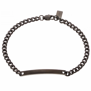 Oxzen ανδρικό βραχιόλι από ανοξείδωτο ατσάλι ταυτότητα Unisex 4 mm