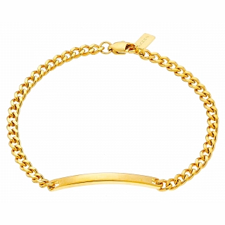 Oxzen ανδρικό βραχιόλι από ανοξείδωτο ατσάλι ταυτότητα Unisex 4 mm