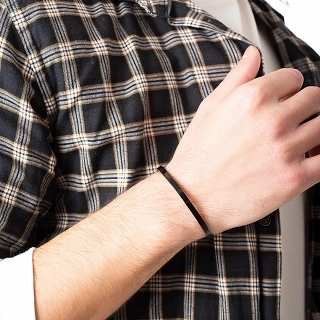 Oxzen λεπτό ανδρικό βραχιόλι 4mm χειροπέδα