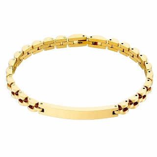 Oxzen ανδρικό βραχιόλι ατσάλινο, ταυτότητα 6mm