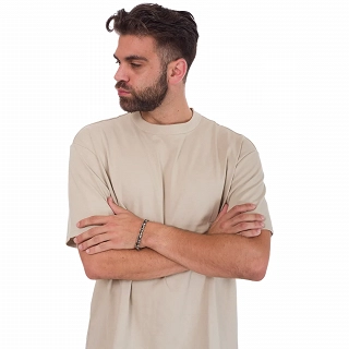 Oxzen ανδρικό βραχιόλι από ανοξείδωτο ατσάλι, με διπλό κούμπωμα