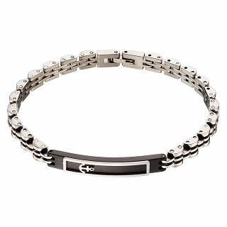 Oxzen ανδρικό βραχιόλι από ανοξείδωτο ατσάλινο με άγκυρα