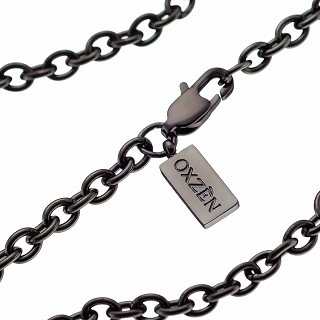 Oxzen ανδρική αλυσίδα ατσάλινη 4mm
