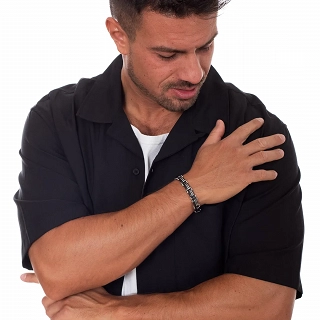 Oxzen ανδρικό βραχιόλι ατσάλινο, διπλής όψης