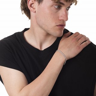 Oxzen βραχιόλι ατσάλινο Unisex ριβιέρα Tennis Iced Out με ζιργκόν 4mm