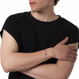 Oxzen ατσάλινο βραχιόλι με ζιργκόν