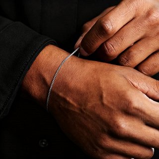 Oxzen αλυσίδα χεριού λεπτή Cuban Link