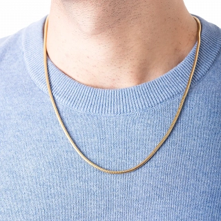 Oxzen ανδρική αλυσίδα λαιμού από ανοξείδωτο ατσάλι Round chain 2.5mm