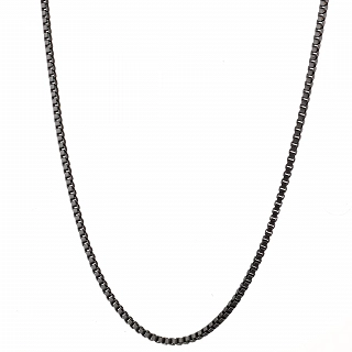 Oxzen ανδρική αλυσίδα λαιμού από ανοξείδωτο ατσάλι Box chain 2 mm