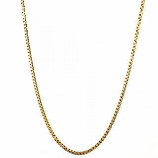 Oxzen ανδρική αλυσίδα λαιμού από ανοξείδωτο ατσάλι Box chain 2 mm