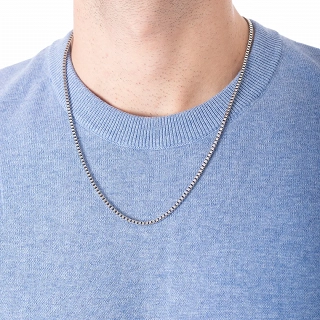 Oxzen ανδρική αλυσίδα λαιμού από ανοξείδωτο ατσάλι Box chain 2.5 mm