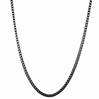 Oxzen ανδρική αλυσίδα λαιμού από ανοξείδωτο ατσάλι Box chain 2.5 mm