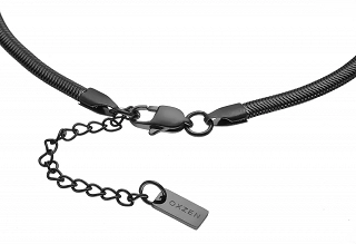 Oxzen ανδρική αλυσίδα λαιμού από ανοξείδωτο ατσάλι Snake chain 4 mm