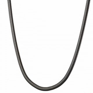 Oxzen ανδρική αλυσίδα λαιμού από ανοξείδωτο ατσάλι Snake chain 4 mm