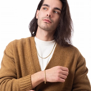 Oxzen ανδρική αλυσίδα λαιμού από ανοξείδωτο ατσάλι Snake chain 4 mm