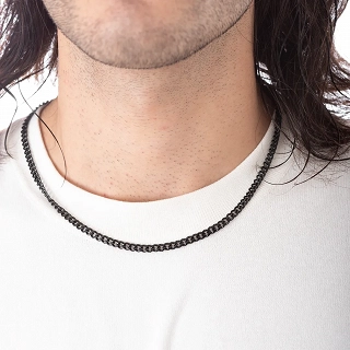 Oxzen ανδρική αλυσίδα λαιμού από ανοξείδωτο ατσάλι Gourmet chain 4 mm