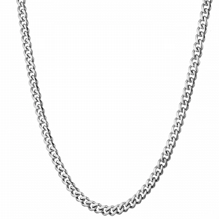 Oxzen ανδρική αλυσίδα λαιμού από ανοξείδωτο ατσάλι Gourmet chain 4 mm