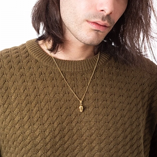 Oxzen ανδρικό κολιέ από ανοξείδωτο ατσάλι νεκροκεφαλή